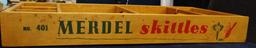 #401 MERDEL SKITTLES BOWLING GAME W/ORIGINAL BOX