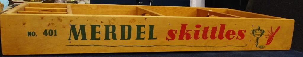 #401 MERDEL SKITTLES BOWLING GAME W/ORIGINAL BOX