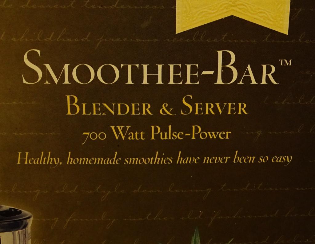 VILLAWARE SMOOTHEE-BAR BLENDER & SERVER-NEVER USED