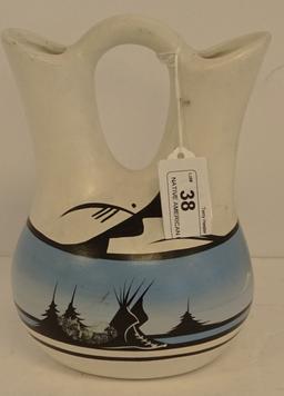 NATIVE AMERICAN DOUBLE SPOUT VASE