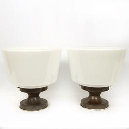 TWO COUNTRY STORE LIGHT FIXTURES 12 X 13.5"