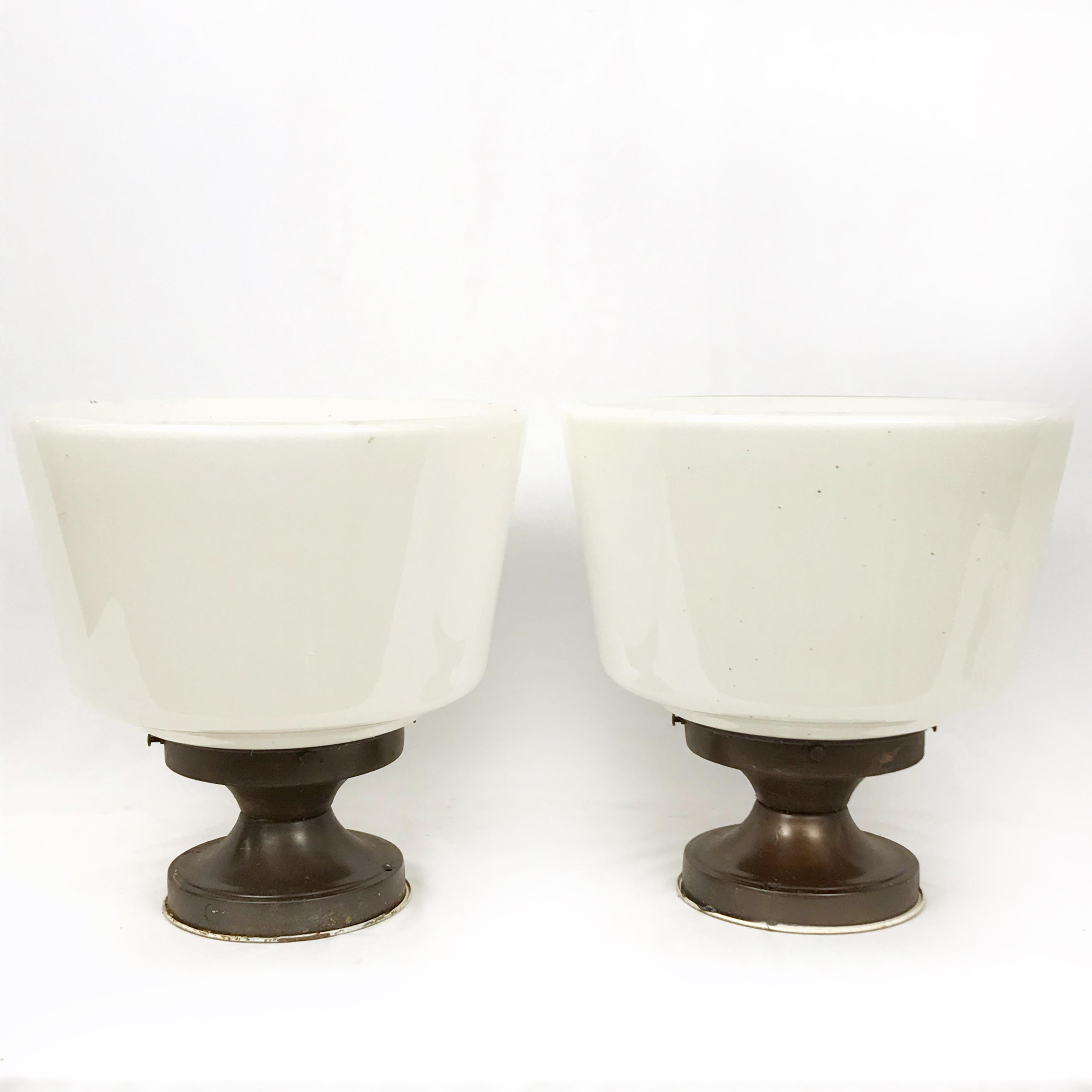 TWO COUNTRY STORE LIGHT FIXTURES 12 X 13.5"