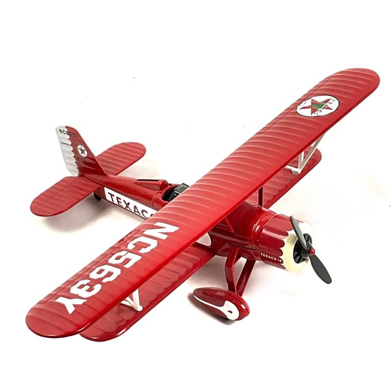 RED TEXACO DIECAST PLANE