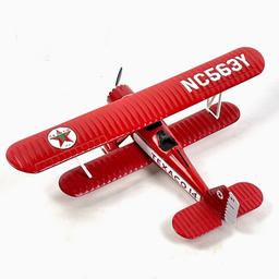 RED TEXACO DIECAST PLANE