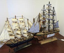 3 WOODEN SHIPS