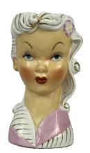 LADY HEAD VASE LEFTON MID-CENTURY MODERN