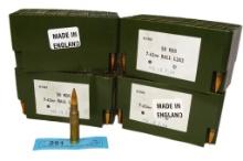 200 RDS of 7.62mm BALL L2A2 MADE IN ENGLAND