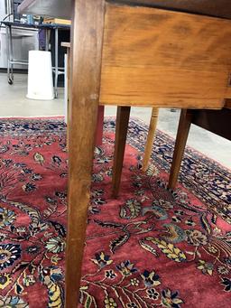 EARLY DROP LEAF TABLE NICE TAPERD LEGS ?CHESTNUT