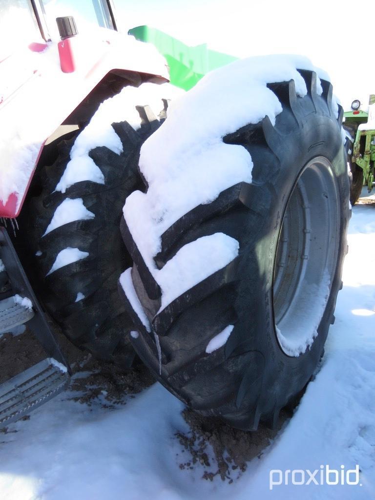 92640- CASE IH 7110 TRACTOR, MFWD, W/HUB DUALS, ORIGINAL, 3PT, 2 PTO, 3 HYDRAULIC, 6376 HRS SHOWING