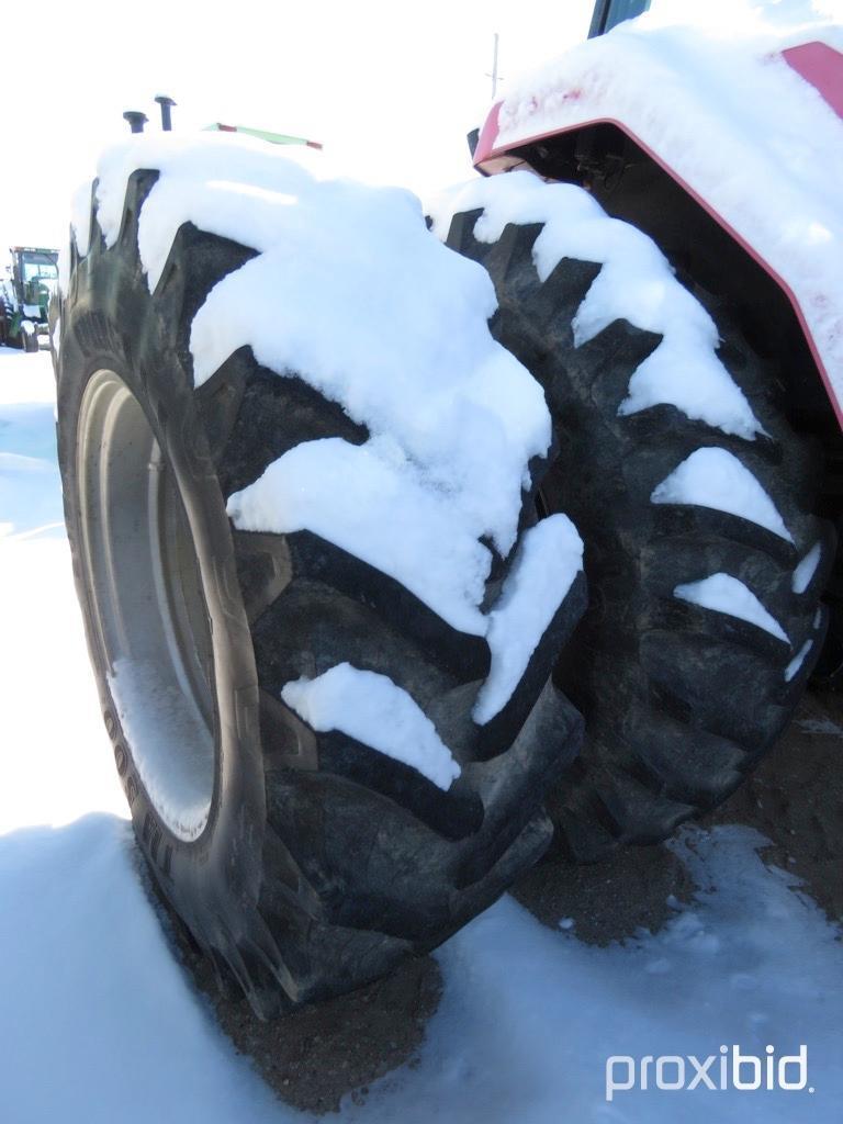 92640- CASE IH 7110 TRACTOR, MFWD, W/HUB DUALS, ORIGINAL, 3PT, 2 PTO, 3 HYDRAULIC, 6376 HRS SHOWING