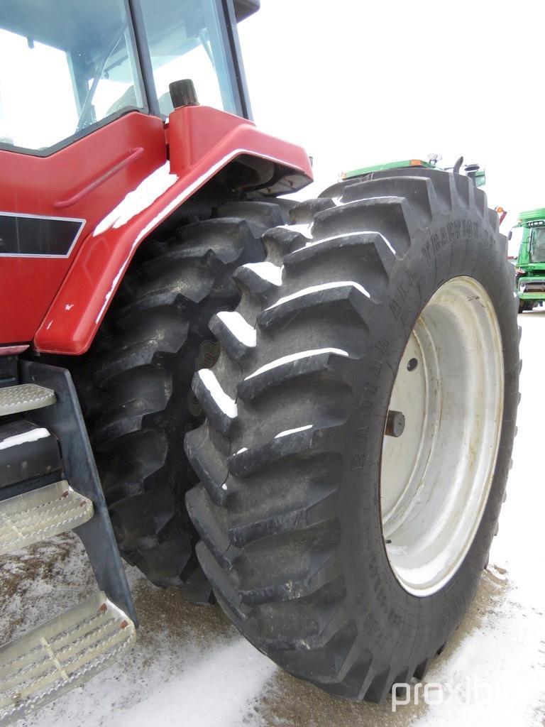 92641- CASE IH 7230 TRACTOR, 2WD, CAH W/HUB DUALS, FRONT WEIGHTS, 3PT, PTO, 4 HYDRAULIC, 7368 HRS