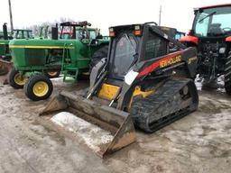 92729- 2005 NEW HOLLAND LT 185 B TRACK SKID STEER, 2 SPEED, CAB, 3097 HOURS SHOWING,(600 HOURS ON