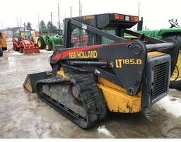 92729- 2005 NEW HOLLAND LT 185 B TRACK SKID STEER, 2 SPEED, CAB, 3097 HOURS SHOWING,(600 HOURS ON