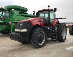 93113- CASE IH 260 MAGNUM TRACTOR, MFWD, CAB AIR/HEAT, POWER SHIFT, 480/80/50 W/DUALS, FRONT