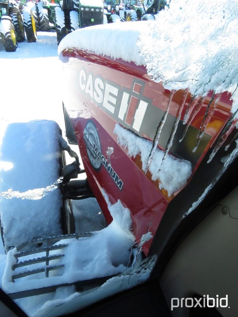 93113- CASE IH 260 MAGNUM TRACTOR, MFWD, CAB AIR/HEAT, POWER SHIFT, 480/80/50 W/DUALS, FRONT