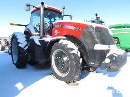 93113- CASE IH 260 MAGNUM TRACTOR, MFWD, CAB AIR/HEAT, POWER SHIFT, 480/80/50 W/DUALS, FRONT