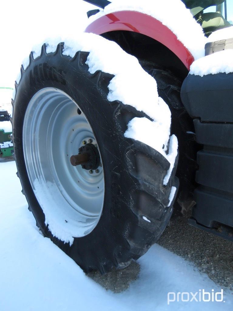 93113- CASE IH 260 MAGNUM TRACTOR, MFWD, CAB AIR/HEAT, POWER SHIFT, 480/80/50 W/DUALS, FRONT