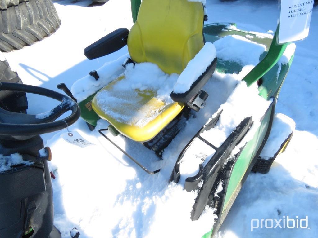 93189- JOHN DEERE 1445 SERIES II MOWER, FRONT MOUNT DECK, DIESEL, 1689 HOURS SHOWING