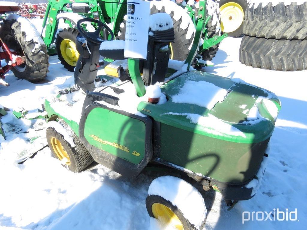 93189- JOHN DEERE 1445 SERIES II MOWER, FRONT MOUNT DECK, DIESEL, 1689 HOURS SHOWING