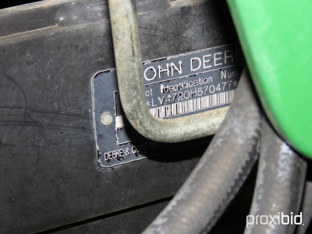 93777- JD 4720 TRACTOR, W/400 CX LOADER, CAH, 3PT, PTO, 623 HRS SHOWING, HYDRO, 4X4, DSL, 2007 YEAR