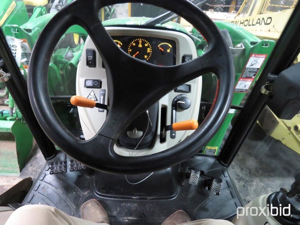 93777- JD 4720 TRACTOR, W/400 CX LOADER, CAH, 3PT, PTO, 623 HRS SHOWING, HYDRO, 4X4, DSL, 2007 YEAR