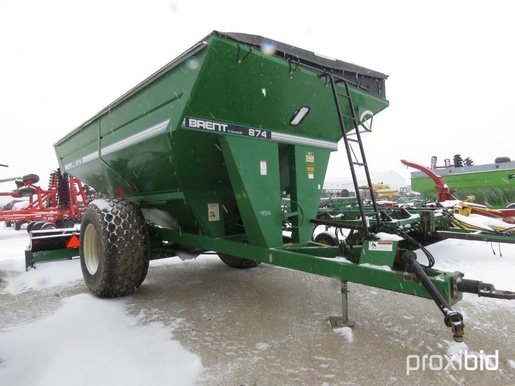 92543- BRENT 874 GRAIN CART, CORNER AUGER, SMALL 1000 PTO