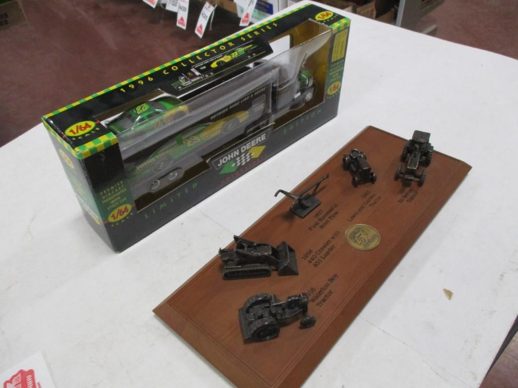 4808-JD TRUCK SET 1/64 SCALE, JD 150 TRACTOR DISPLAY