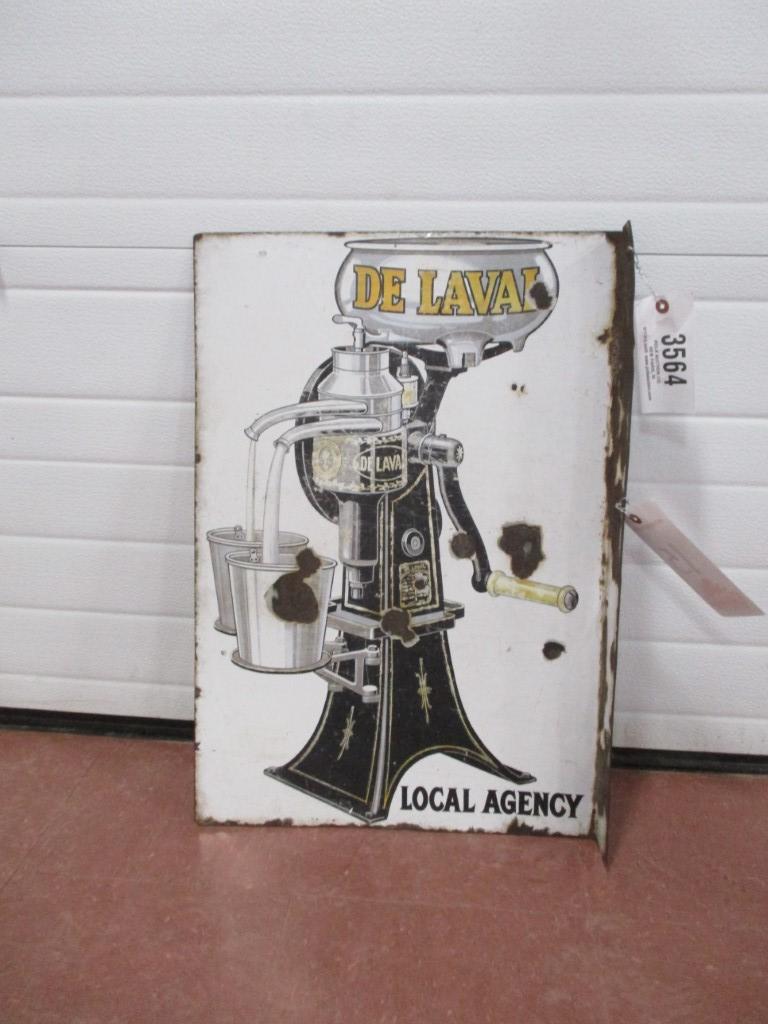 3564- 26" X 18" DELAVAL DOUBLE SIDED PORCELAIN FLANGED