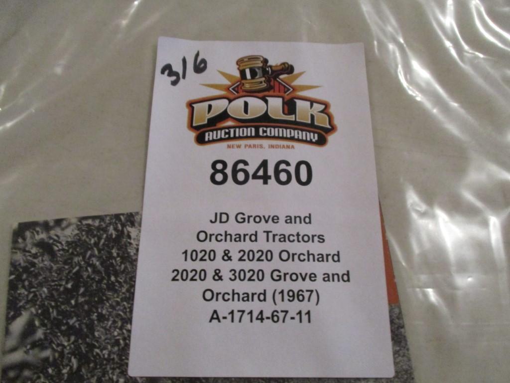 86460- 1967 JD GROVE AND ORCHARD TRACTORS