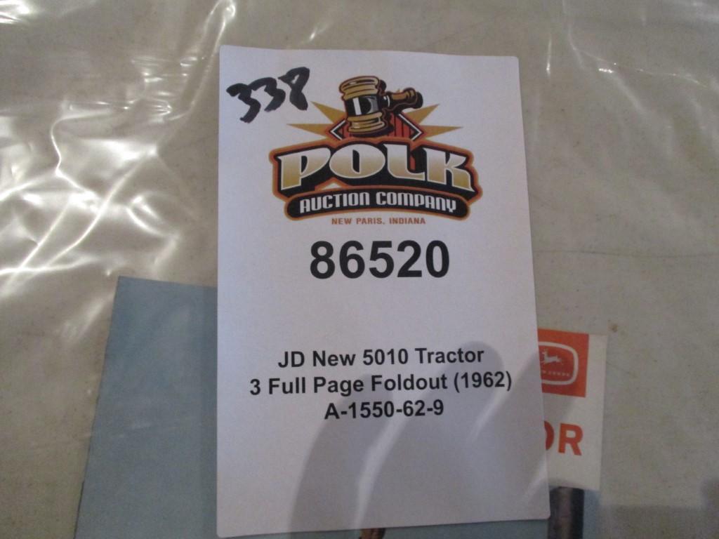 86520- 1962 JD NEW 5010 TRACTOR