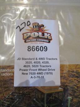 86609- 1970 JD STANDARD AND 4 WHEEL DRIVE TRACTORS
