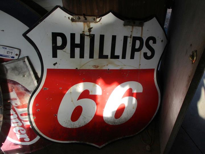 91498-PHILLIPS 66  PORCELAIN HANGING SIGN
