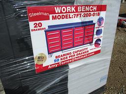 12229-20 DRAWER 7 FT WORK BENCH