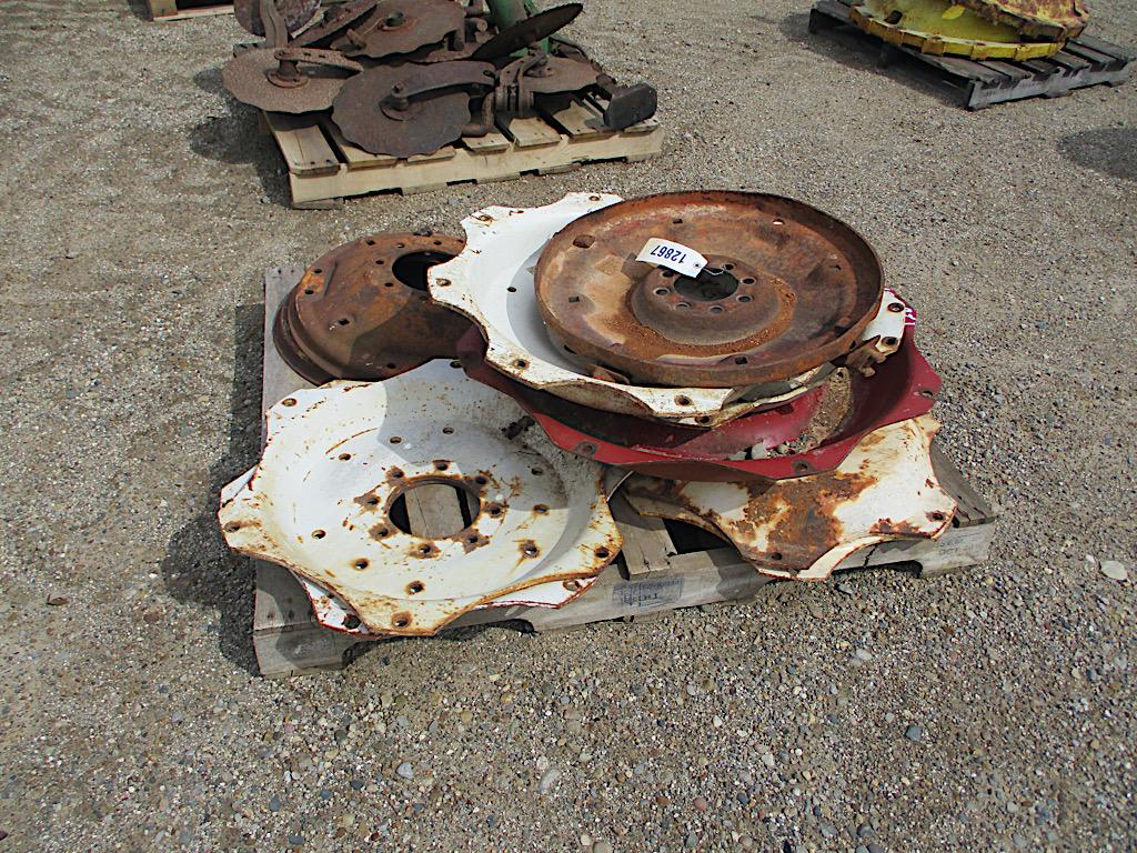 12867-PALLET OF MISC WHEEL CENTERS