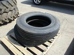 13019-PAIR OF 255/80-22.5 TIRES