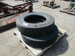 13019-PAIR OF 255/80-22.5 TIRES