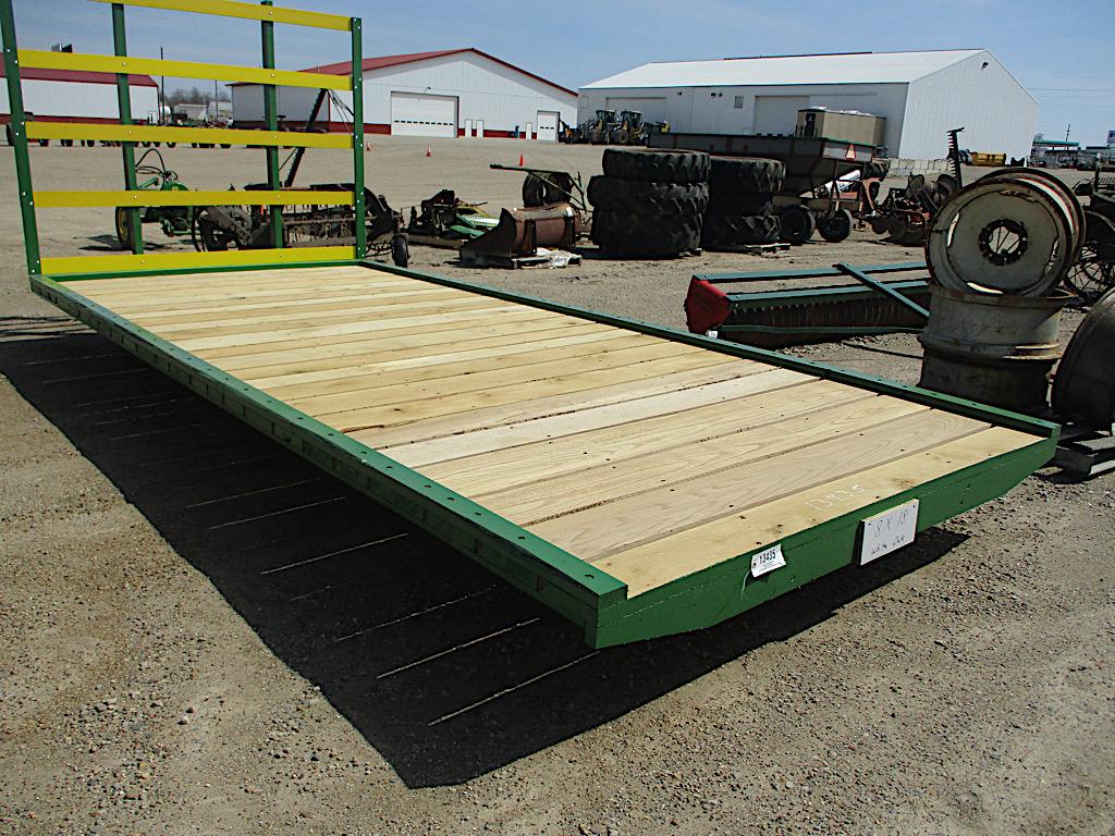 13435-18'L X 8'W WHITE OAK FLAT RACK W/ STANDARD