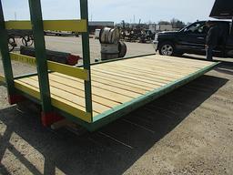 13435-18'L X 8'W WHITE OAK FLAT RACK W/ STANDARD