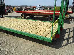 13435-18'L X 8'W WHITE OAK FLAT RACK W/ STANDARD