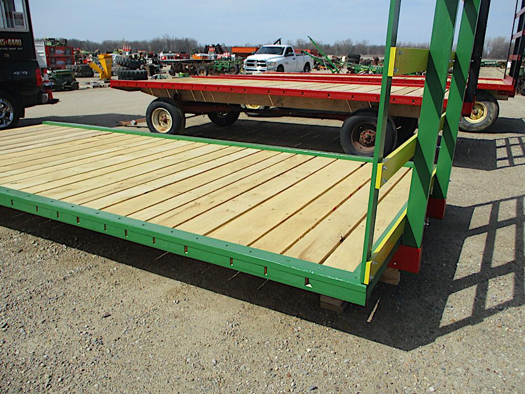 13435-18'L X 8'W WHITE OAK FLAT RACK W/ STANDARD