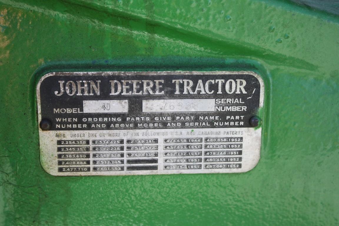 16446-JOHN DEERE 40T