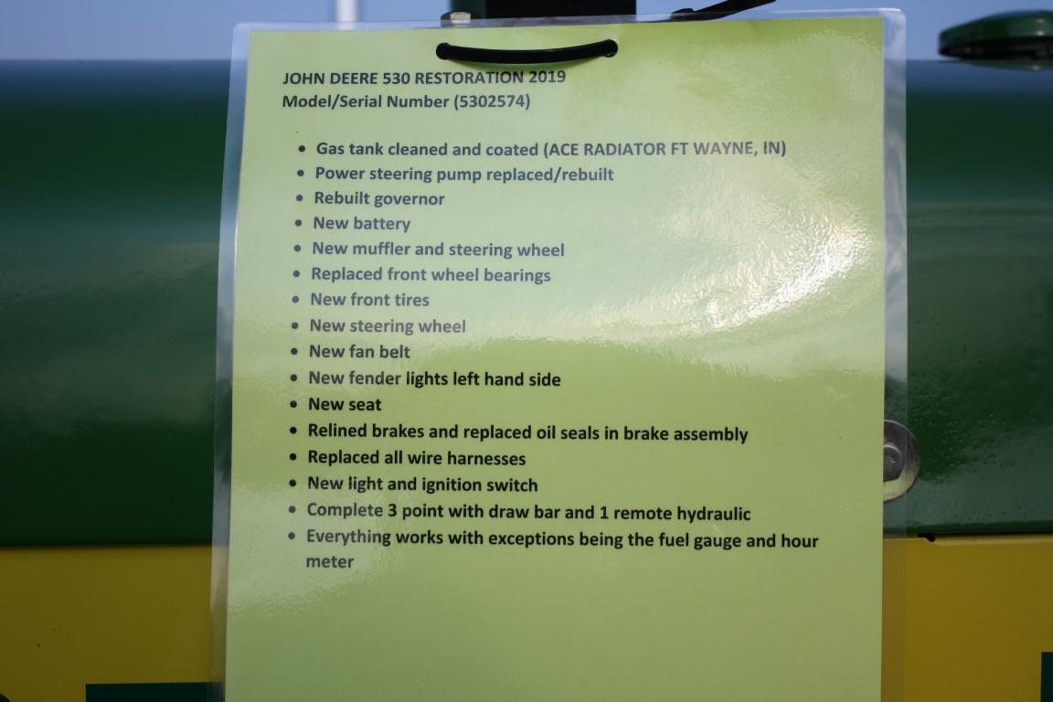 20288-JOHN DEERE 530