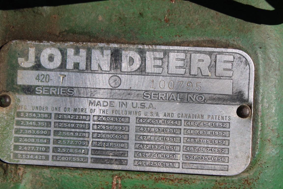 33239-JOHN DEERE 420