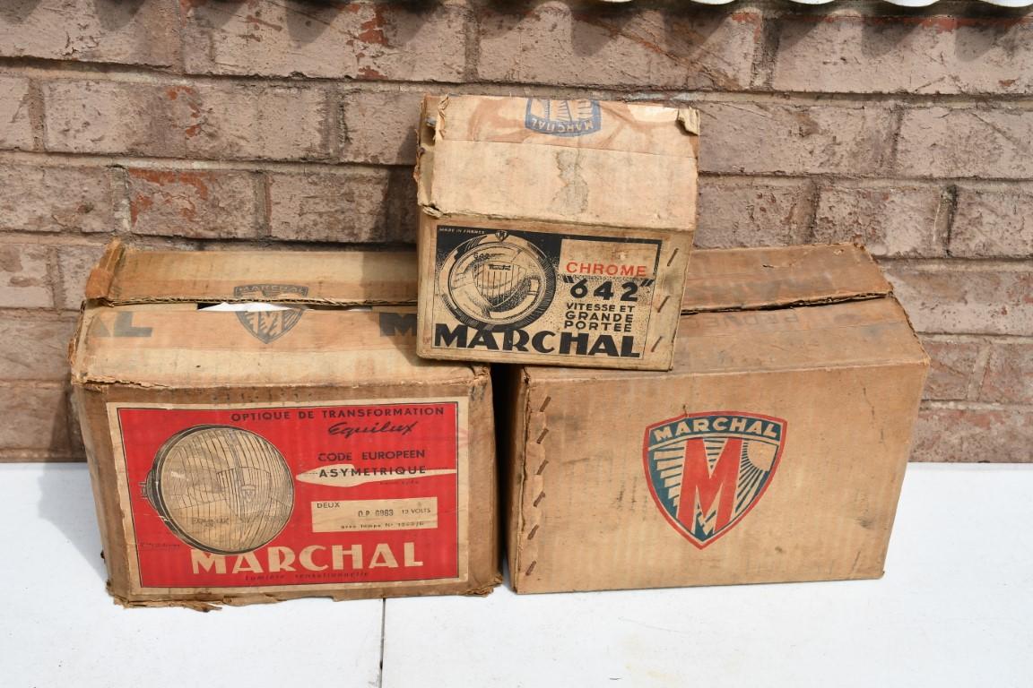 30974- (3) MARCHAL HEADLIGHTS