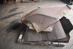 30512- PALLET OF FENDERS, (2) NEW PRODUCTION, ALL OTHERS ORIGINAL