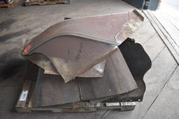 30512- PALLET OF FENDERS, (2) NEW PRODUCTION, ALL OTHERS ORIGINAL