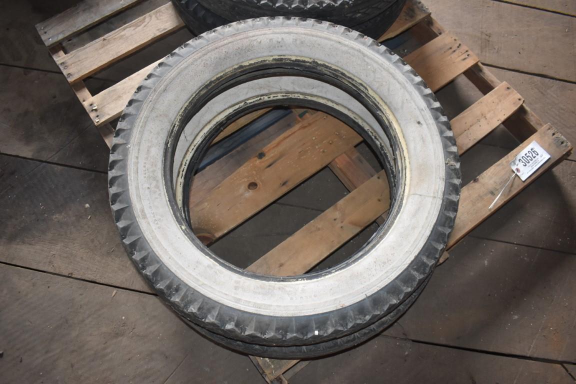 30526- (4) GOODYEARS 19" WHITEWALL TIRES