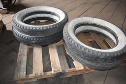 30526- (4) GOODYEARS 19" WHITEWALL TIRES