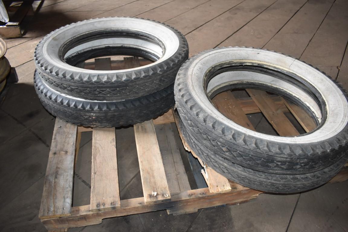 30526- (4) GOODYEARS 19" WHITEWALL TIRES