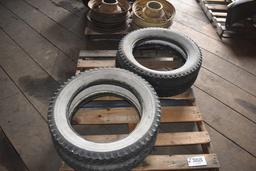 30526- (4) GOODYEARS 19" WHITEWALL TIRES